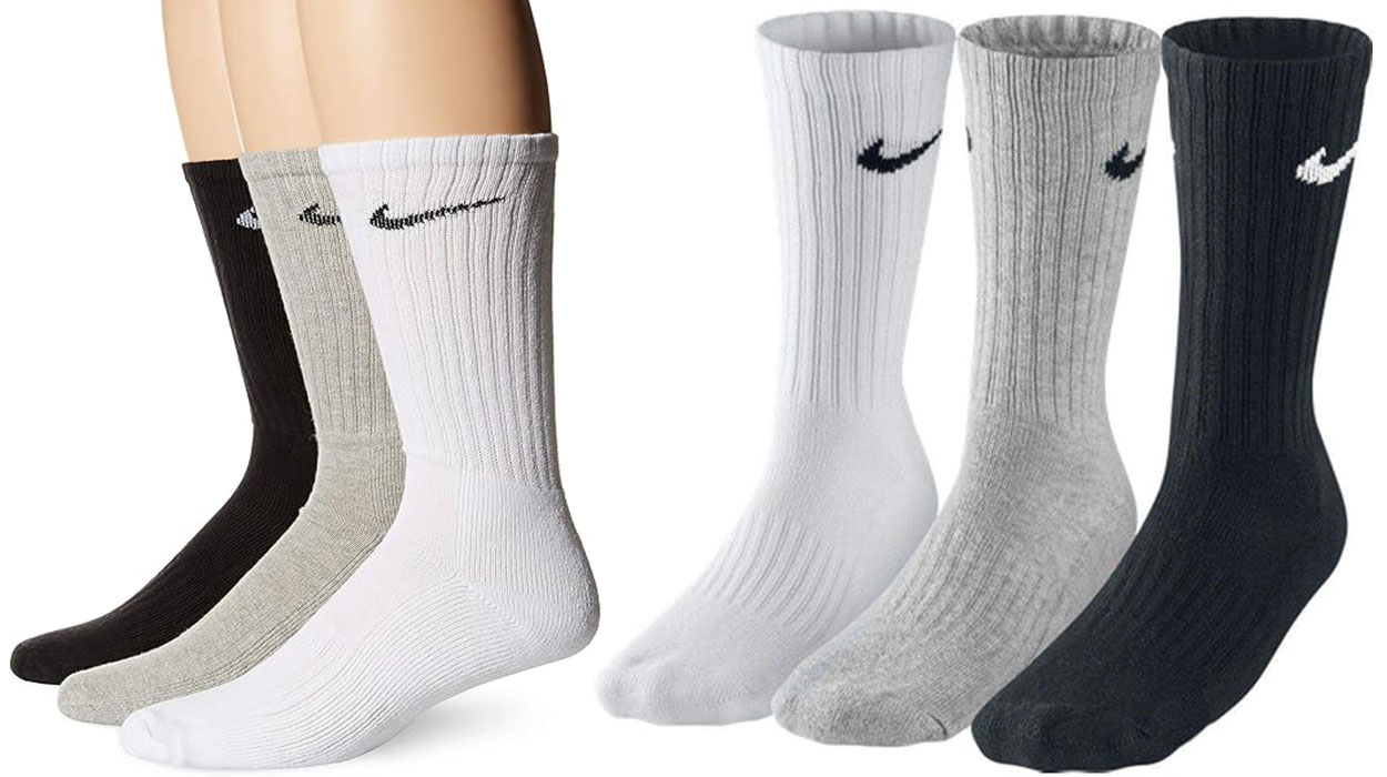 Chollo Pack x3 Calcetines largos de entrenamiento Nike Cushioned para hombre por sólo 10,99€ (-42%)