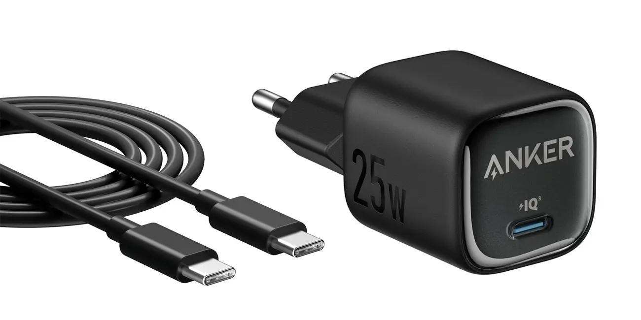 Chollo Cargador USB-C Anker de 25W por sólo 12,74€ con envío gratis (-25%)