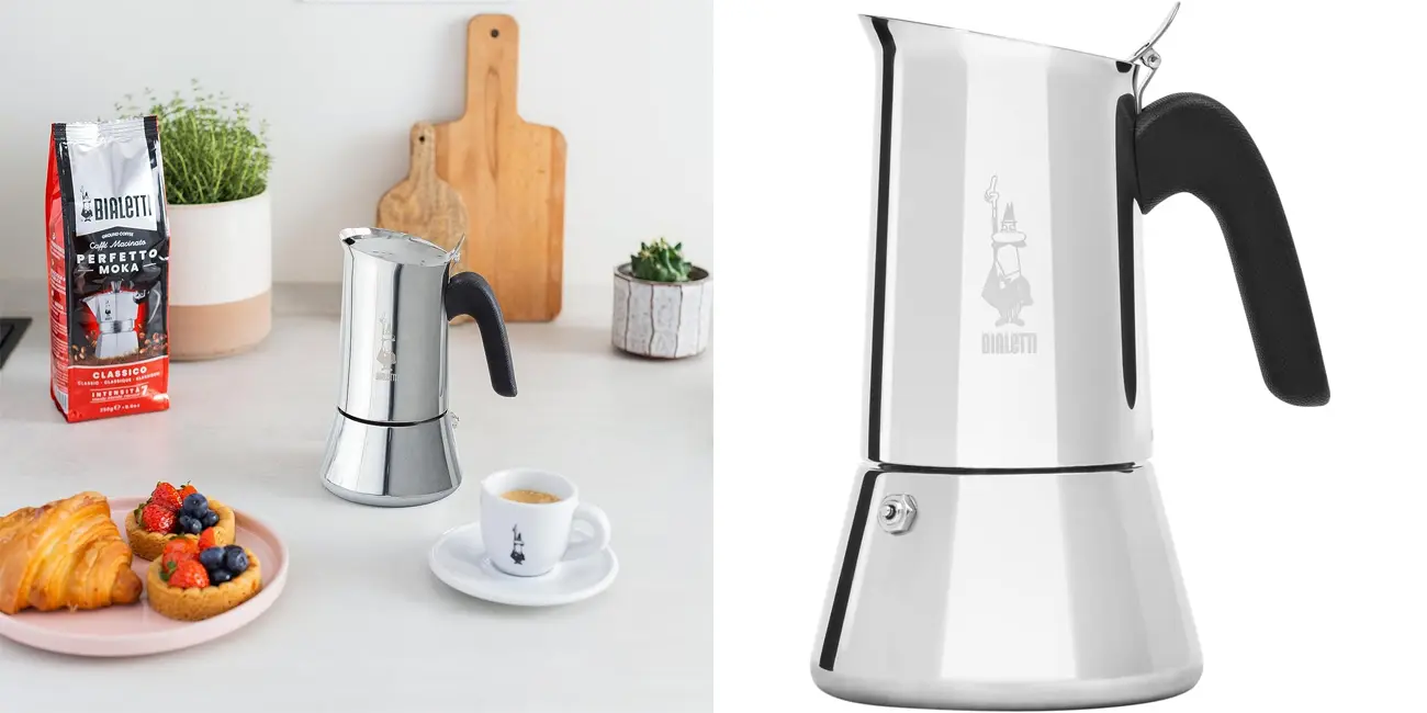 Chollo Cafetera italiana Bialetti Venus de 10 tazas apta para inducción por sólo 41,93€ con envío gratis (-25%)