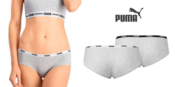 Chollo Pack x2 Bragas hipster Puma Iconic Women’s Underwear por sólo 12,59€ (30% de descuento)