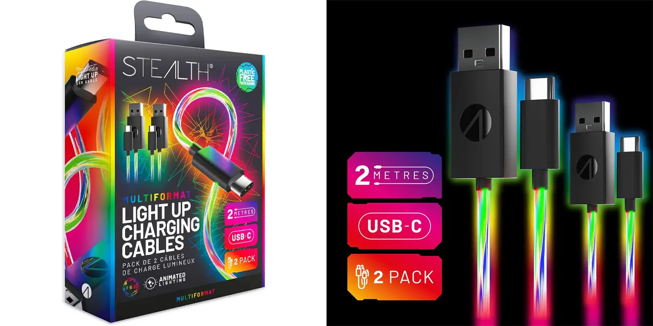 Se acabaron los cables aburridos: estos cables USB-C STEALTH incluyen iluminación LED y cuestan menos de 5€ cada uno