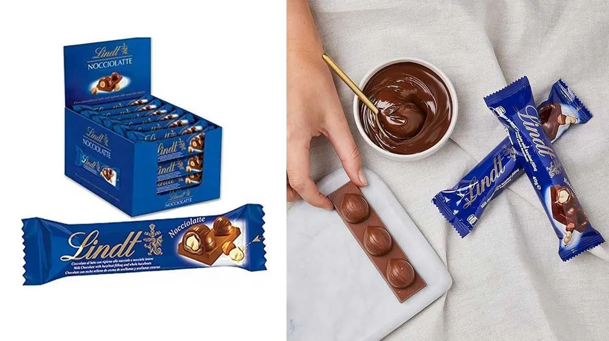 Chollo Pack de 18 barritas de chocolate con leche Lindt Nocciolatte con avellana entera por sólo 5,51€ ¡0,30€ cada una!