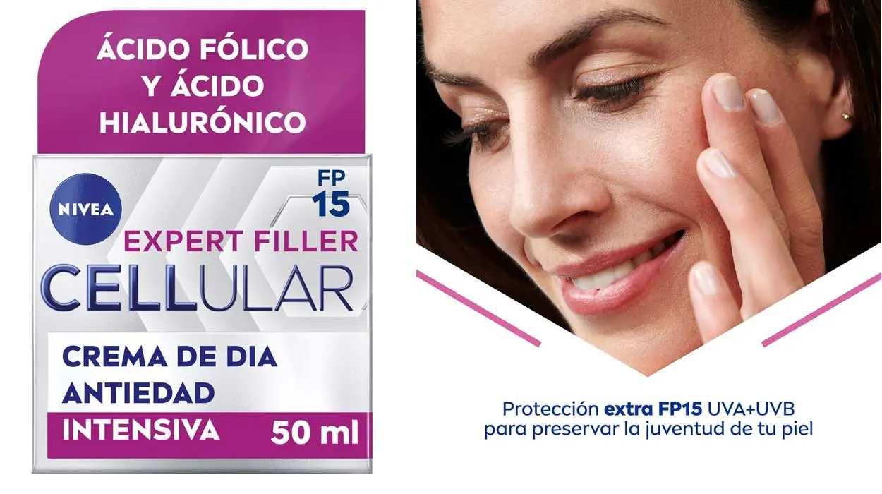 Chollo Pack x2 Crema de día antiedad Nivea Hyaluron Expert Filler Cellular por sólo 20,98€ con -70% en 2ª unidad ¡10,49€ cada una!