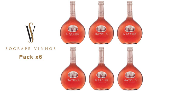 Chollo Pack x6 Vino rosado Mateus de 750 ml por sólo 21,87€ (-19%) ¡A 3,65€ la unidad!