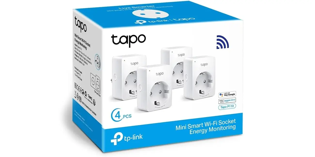 Chollo Pack 4x enchufe WiFi TP-Link Tapo P110 por sólo 29,99€ con envío gratis (-50%)