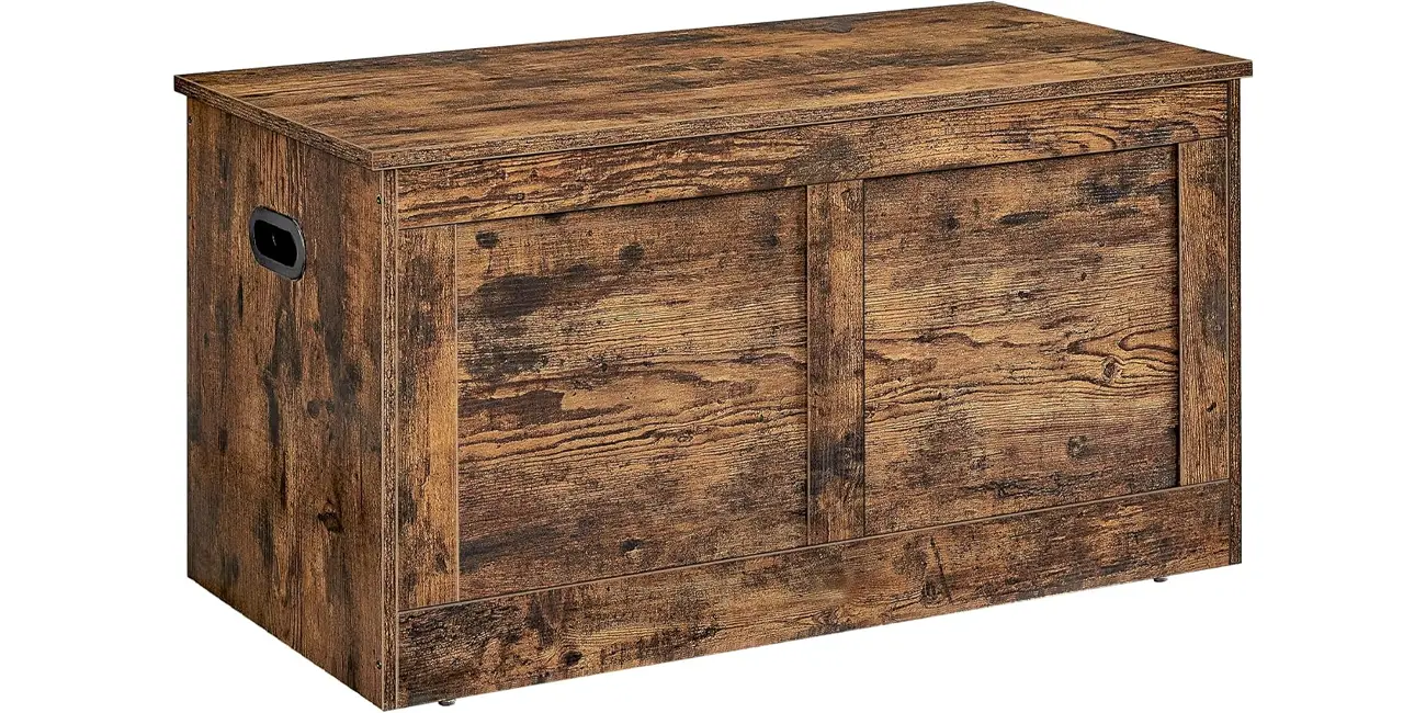 Chollo Baúl de almacenaje VASAGLE en madera por sólo 39,99€ con envío gratis (-34%)