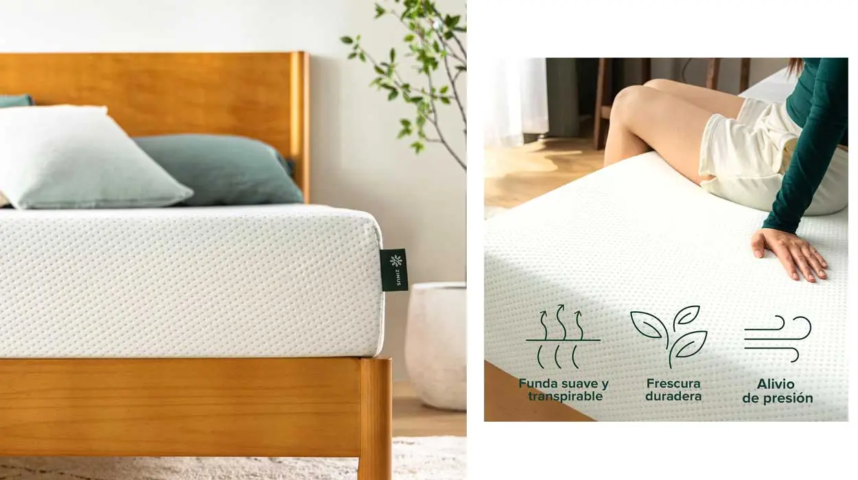 Chollo Colchón Zinus de espuma con memoria de 135 x 190 cm por sólo 68,90€ con envío gratis (-61%)