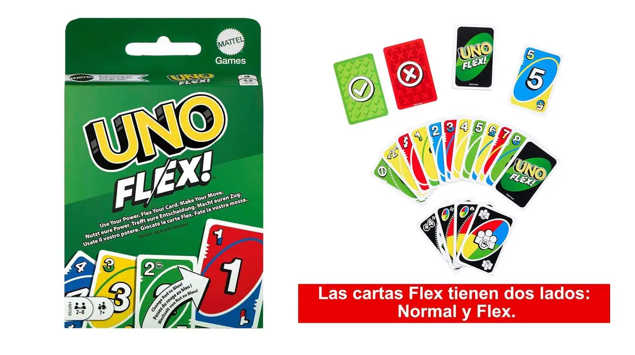 Chollo Juego de cartas UNO Flex por sólo 5,93€ (-51%)
