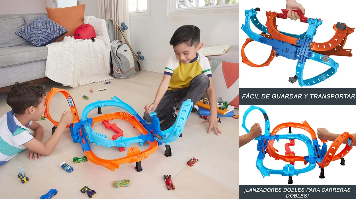 Chollo Pista de carreras Hot Wheels Ultra Hots con 2 vehículos por sólo 21,99€ (-60%)