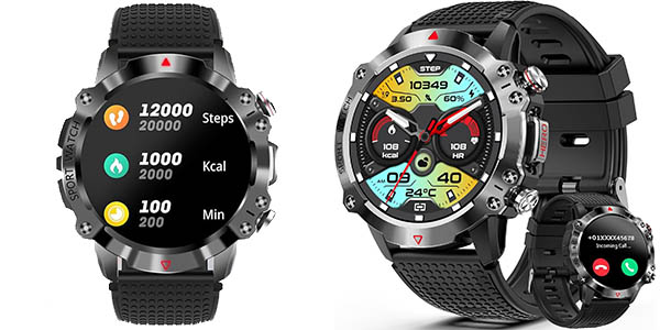 Chollo Reloj inteligente INMUA multideporte por sólo 27,59€ con doble cupón descuento (-77%)