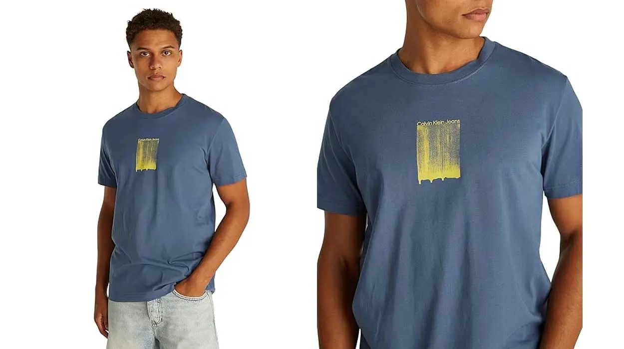 Chollo Camiseta Calvin Klein Brush Stroke Graphic Tee para hombre por sólo 22,55€ (-25%)