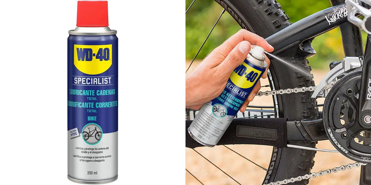 Chollo Spray lubricante WD-40 Bike para cadenas de bicicleta por sólo 8,43€ (40% de descuento)