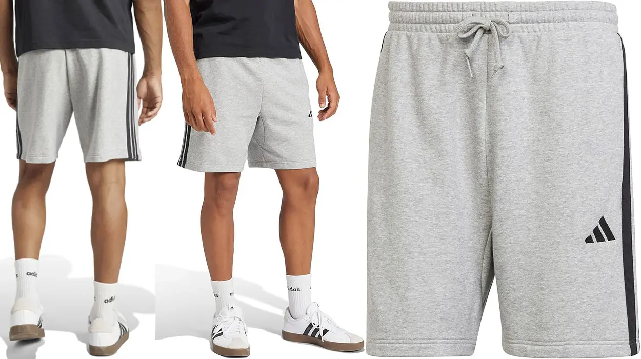 Chollo Pantalones cortos Adidas Essential 3 Stripes French Terry para hombre por sólo 20,99€ (-36%)