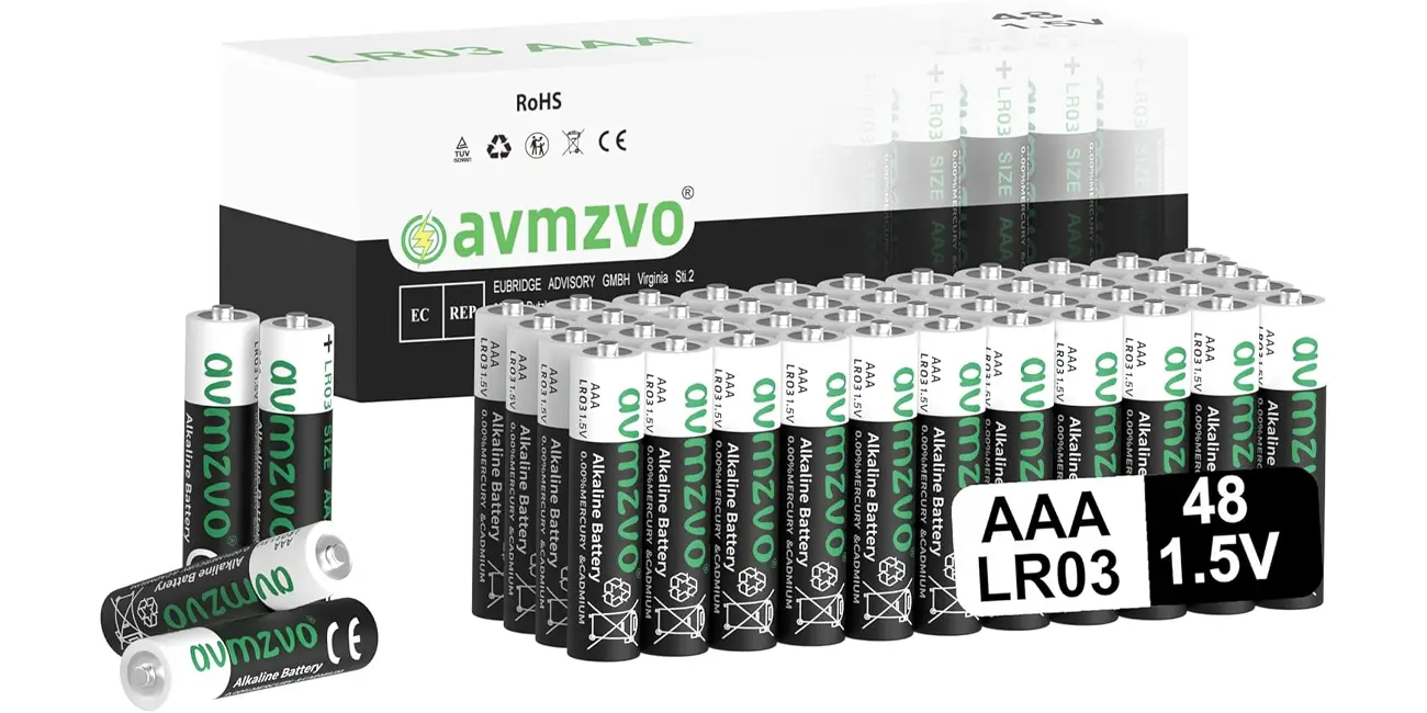 Con este pack de 48 pilas AAA te olvidarás de comprar más durante 10 años