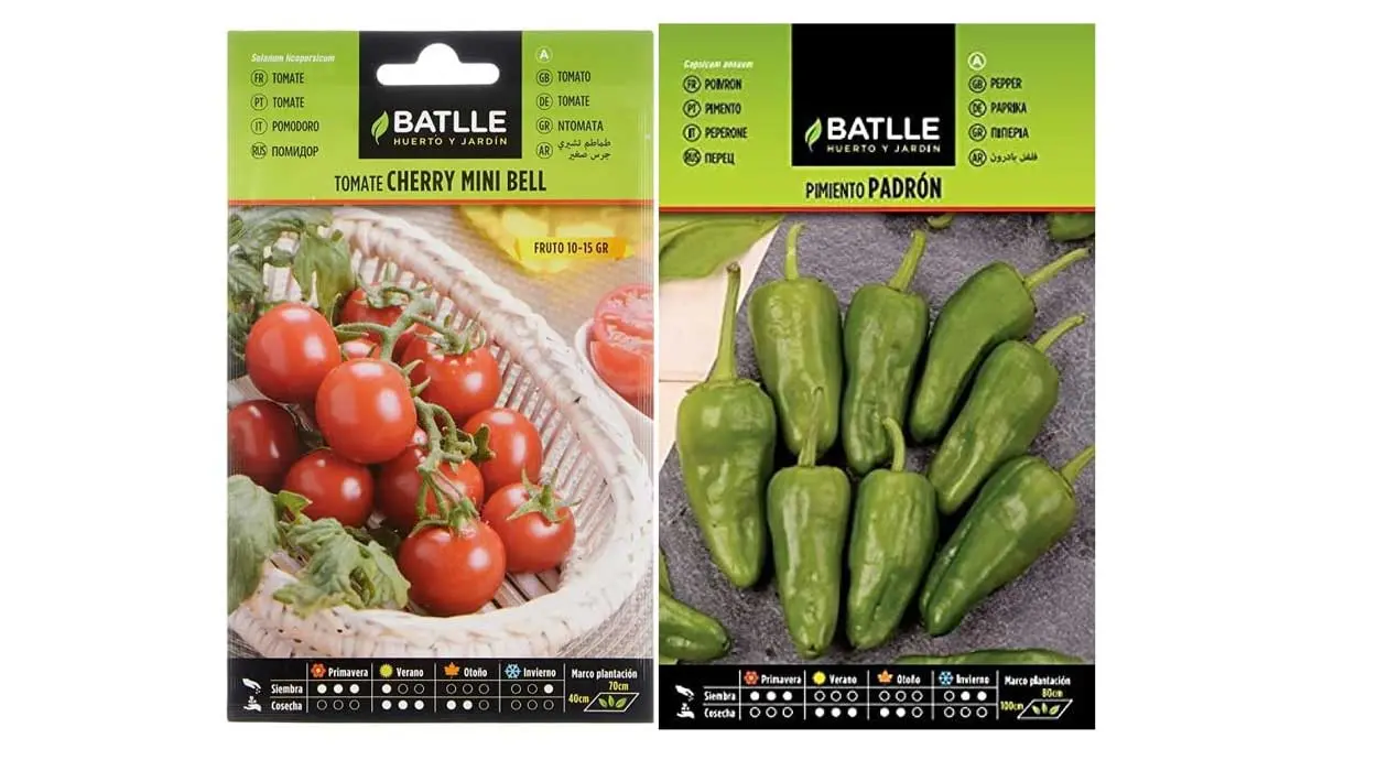 Siembra en casa tomates Cherry y pimientos Padrón con este pack de semillas Batlle tirado de precio ¡TOP ventas!