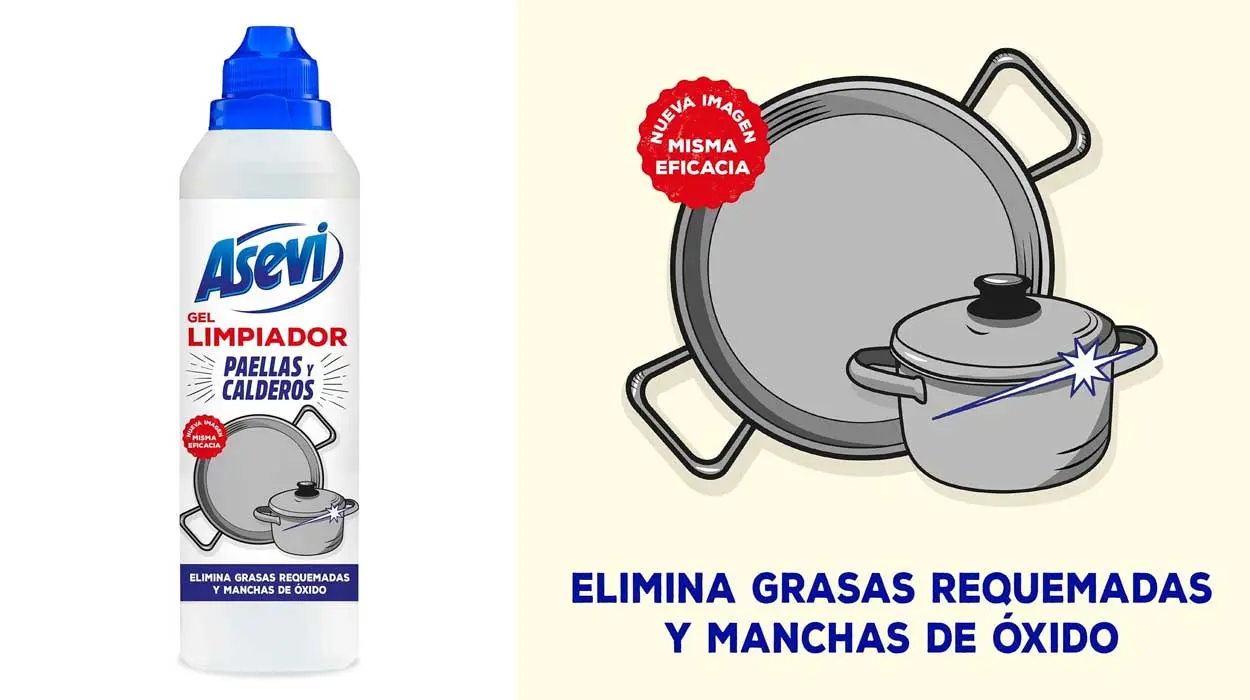 Este limpiador Asevi es una maravilla para dejar tus paellas y calderos como nuevos sin esfuerzo