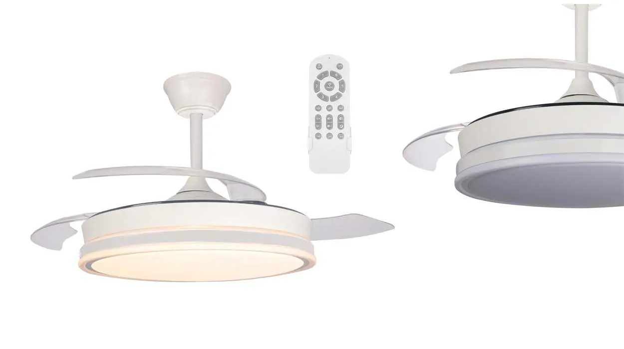Este es el ventilador con luz LED y aspas retráctiles que se está vendiendo a lo loco en Amazon