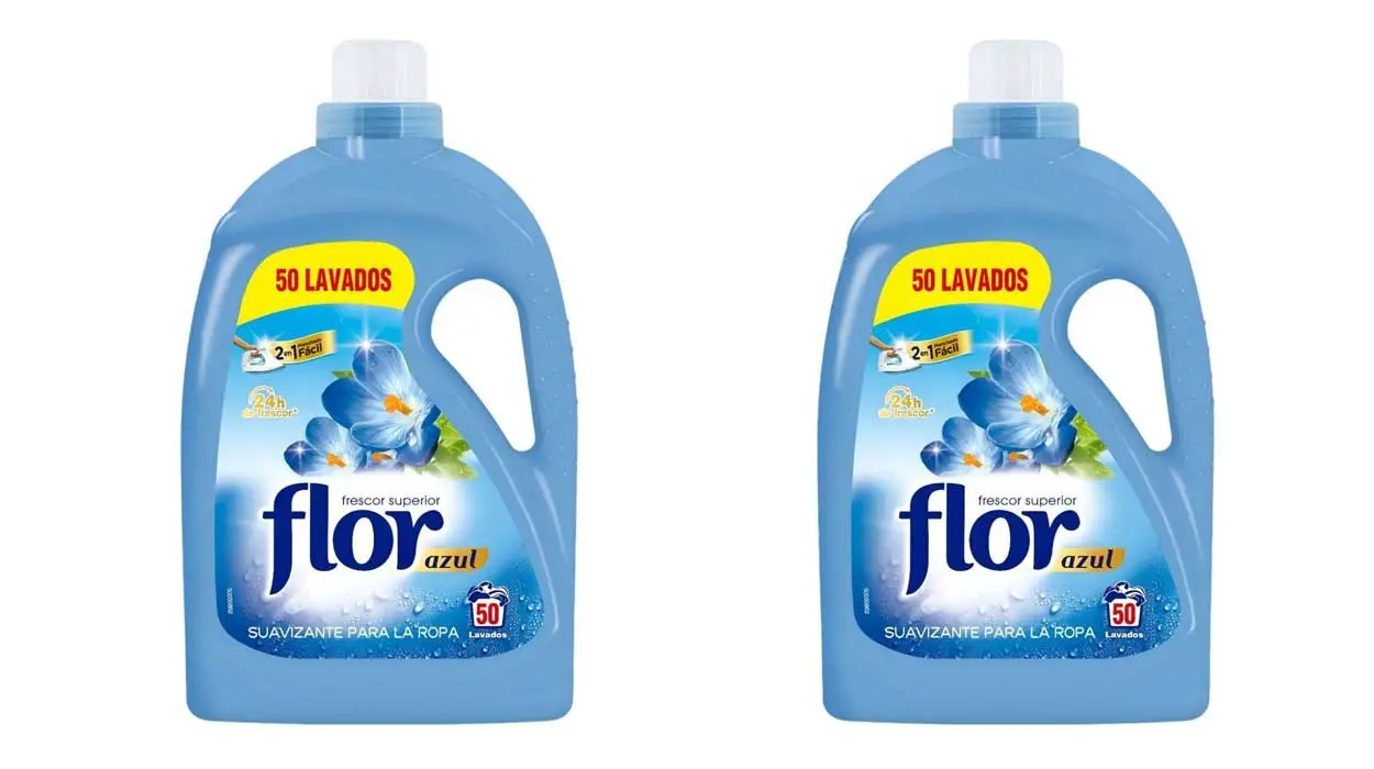 Chollo Pack x2 Suavizante Flor Azul de 50 lavados cada uno por sólo 5,98€ (-47%)