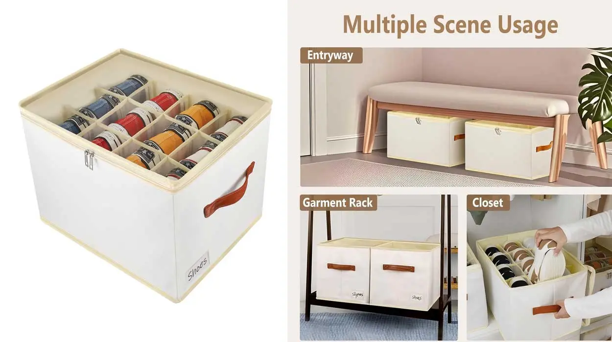 Acaba con el desorden dentro de los armarios con esta cajas organizadoras para zapatos ¡Son muy económicas!