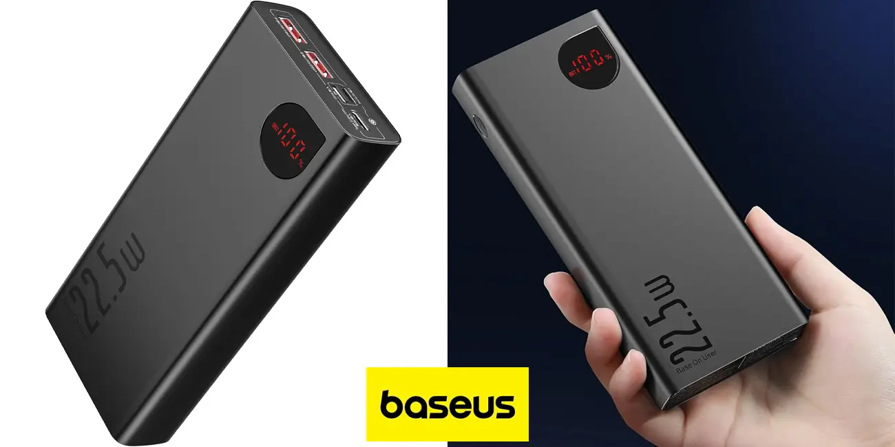Chollo Powerbank Baseus Adaman Metal de 20.000 mAh por sólo 22,39€ con cupón (-44%)