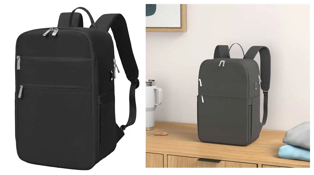 Chollo Mochila de viaje para cabina RuoSien en color negro por sólo 20,26€ (-32%)