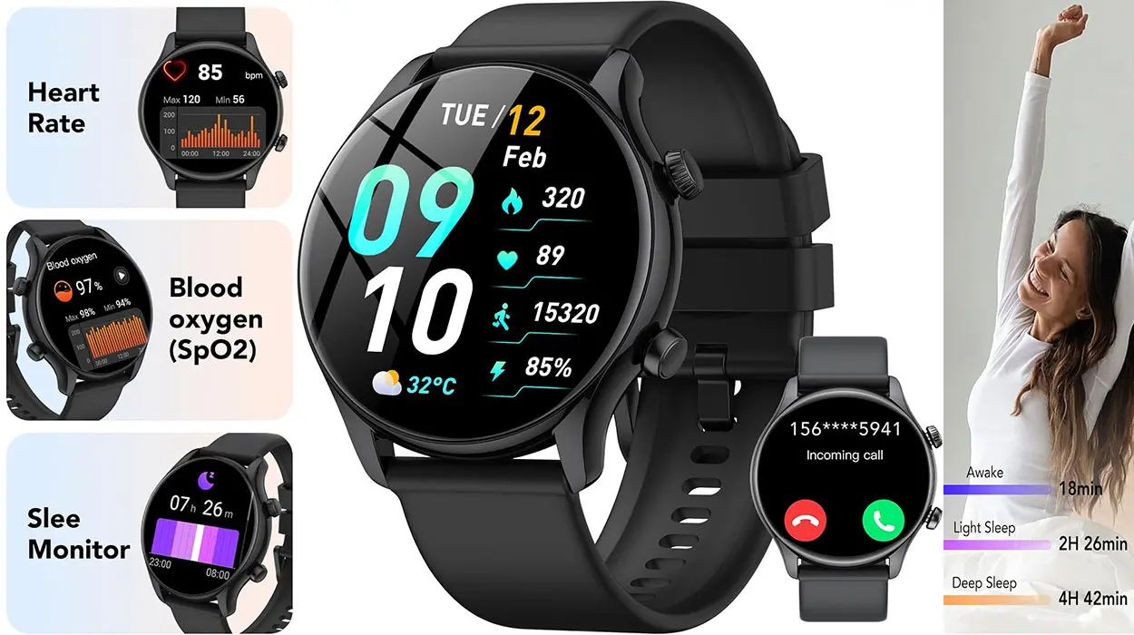 Chollazo Reloj inteligente Vamout por sólo 15,39€ con cupón descuento (-84%)