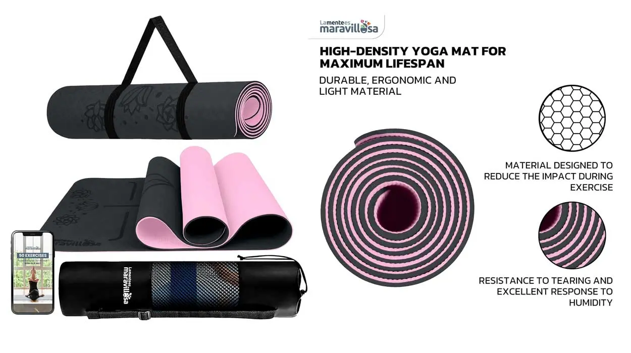 Esta esterilla de Yoga es baratísima y viene con bolsa, correa y un e-Book con más de 50 ejercicios ¿Te vas a quedar sin ella?