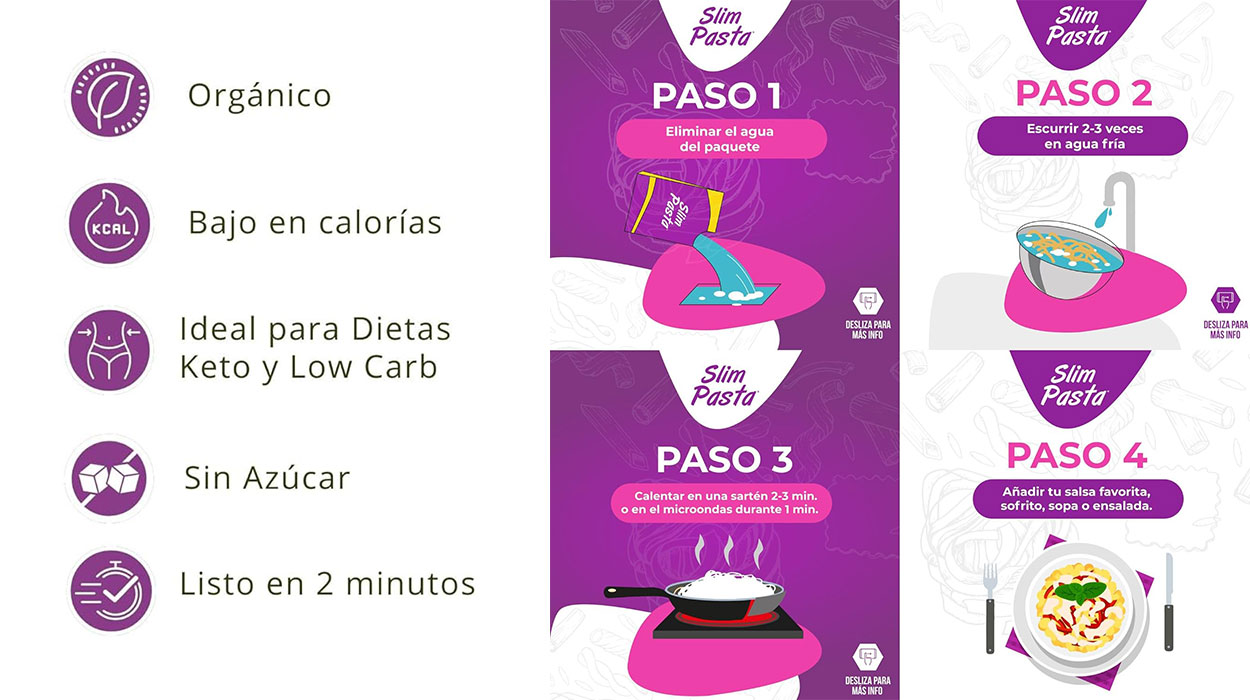 Chollo Pack x12 Noodles de konjac Slim Pasta sin calorías ni carbohidratos por sólo 25,41€ (-25%)
