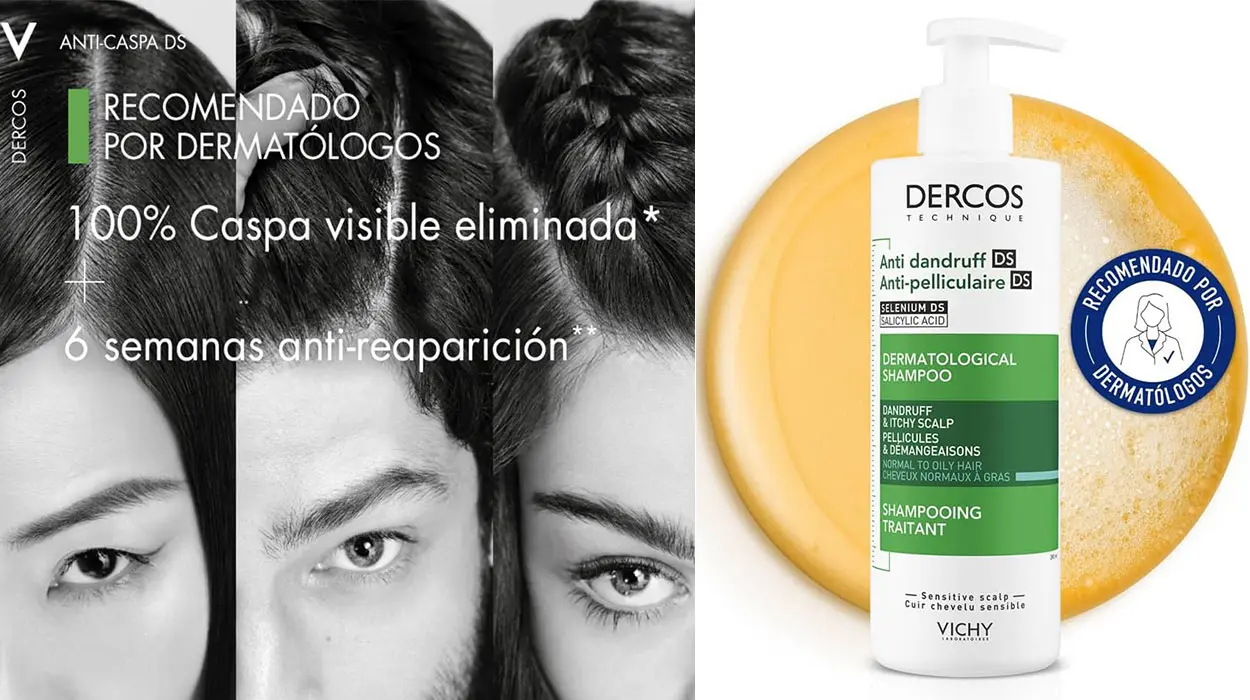 Chollo Champú anticaspa Vichy Dercos Technique de 390 ml por sólo 15,33€ (-43%)