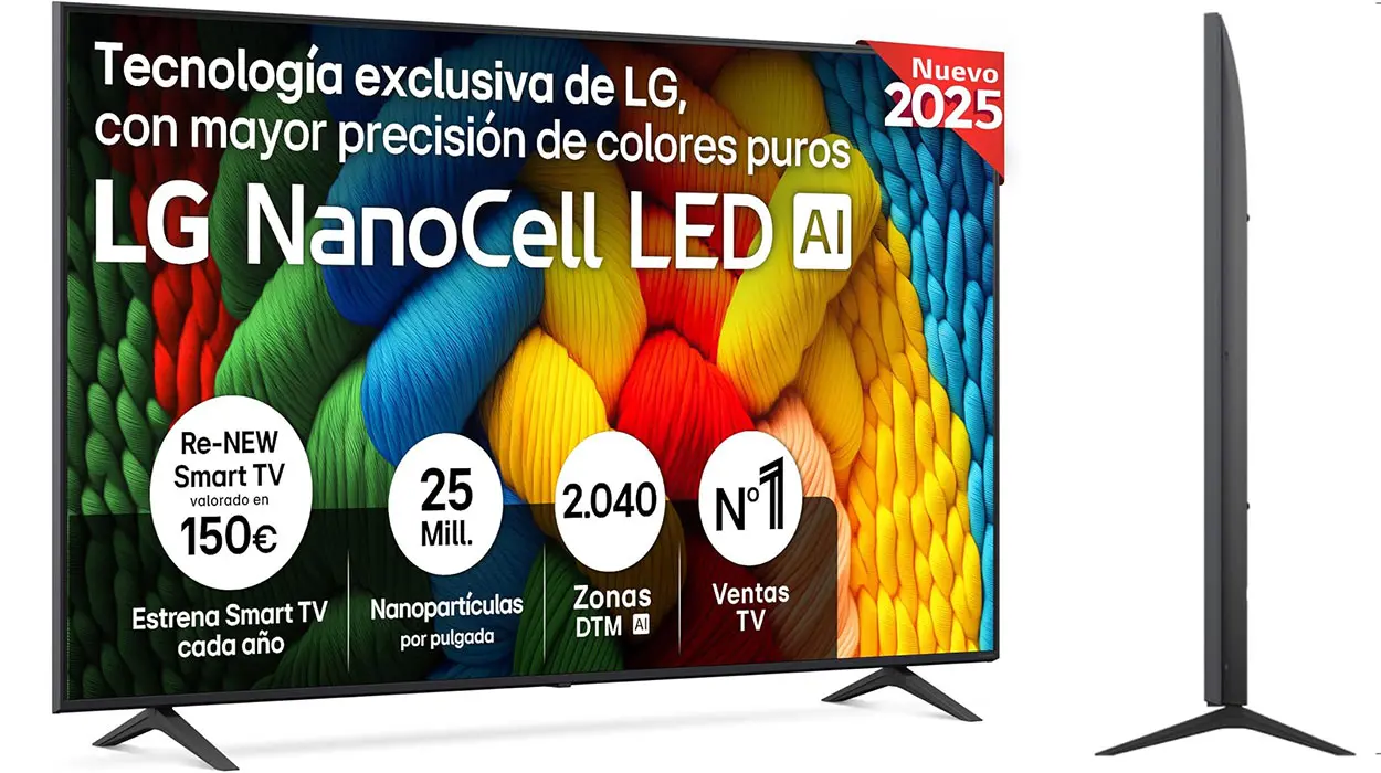 Chollo Smart TV LG NanoCell LED AI 4K de 75″ por sólo 899€ con envío gratis (-24%)