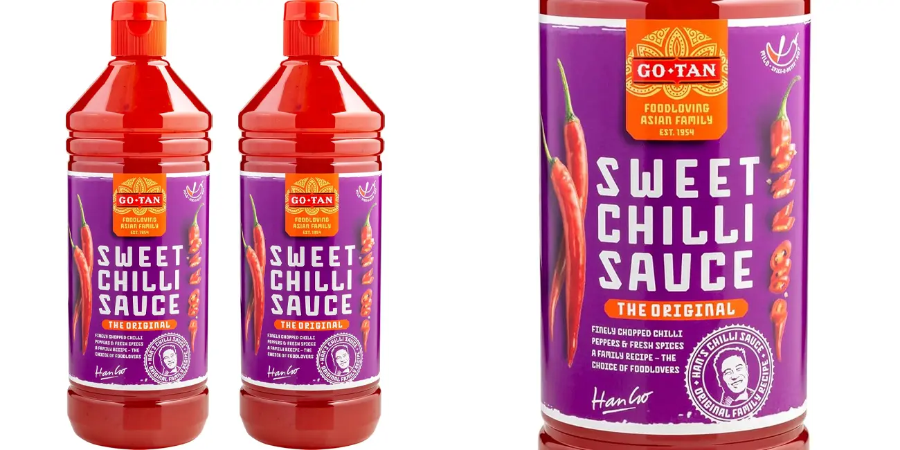 Chollo Pack 2x Salsa de Chile Dulce Go-Tan con promoción 2ª unidad al 70% en Amazon
