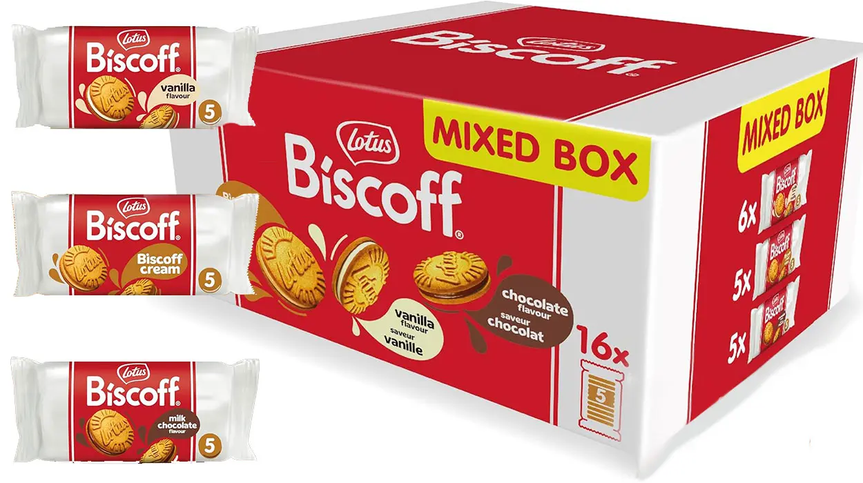 Chollo Paquete de galletas Lotus Biscoff en 3 sabores por sólo 10,61€ (-15%)