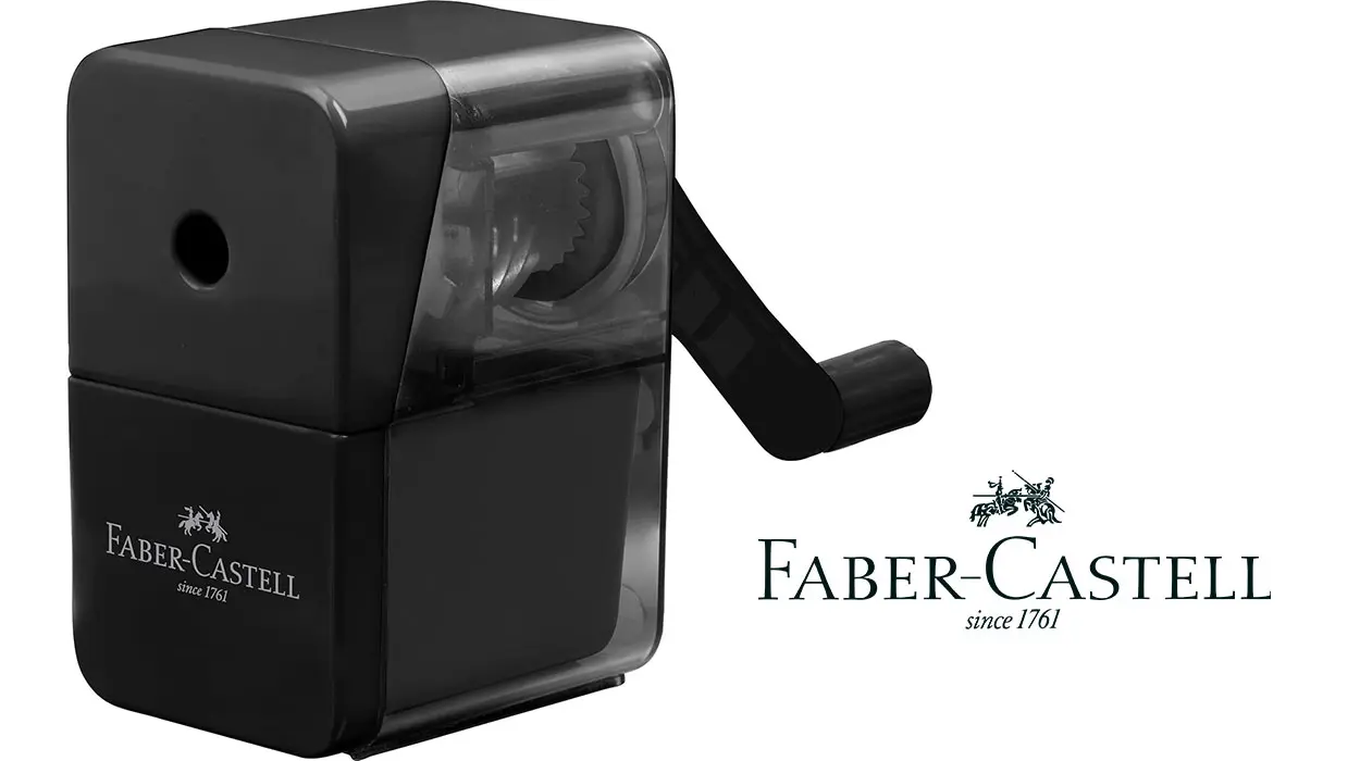Chollo Sacapuntas de escritorio con manivela Faber-Castell por sólo 7,95€ (-21%)