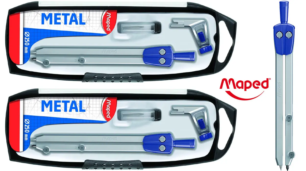 Chollo Pack x2 Compás Maped Metal de 3 piezas por sólo 4,90€ (-33%)