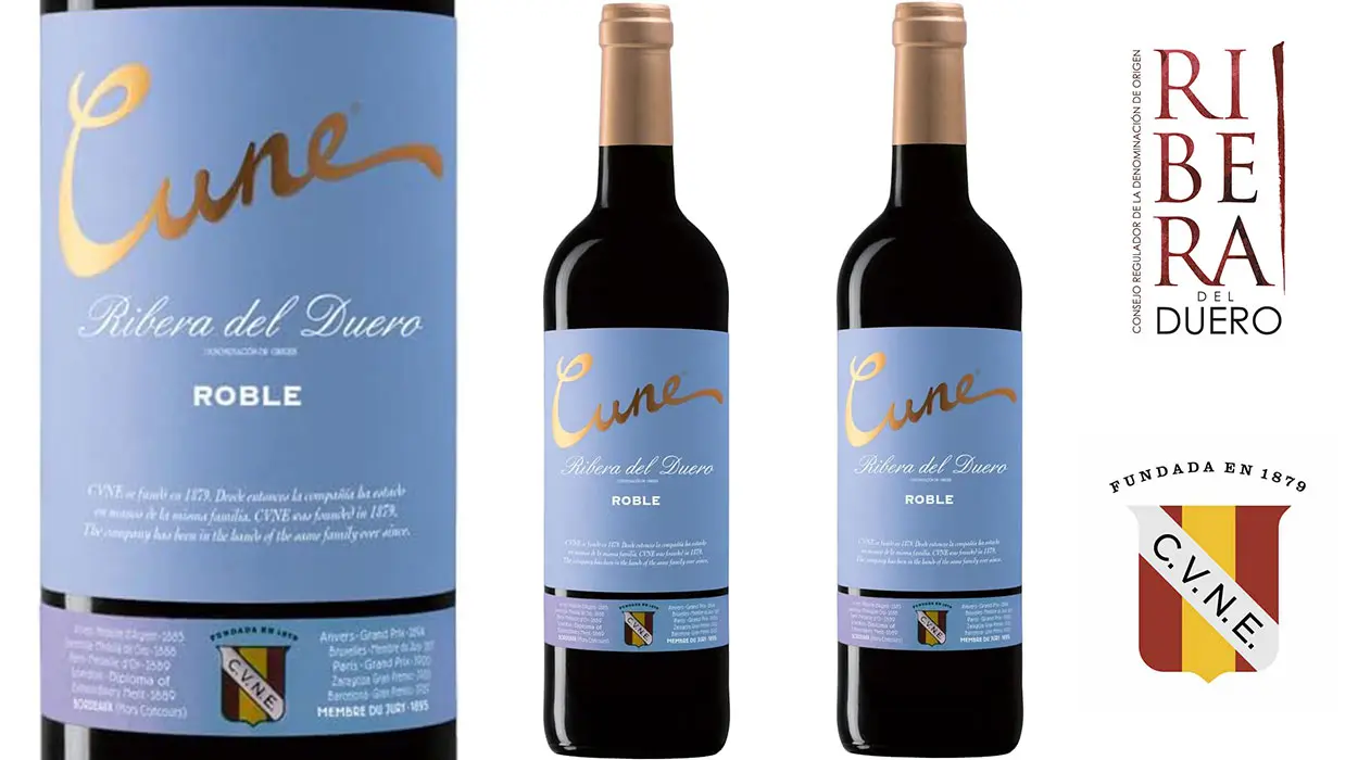 Chollo Pack x2 Vino tinto Cune Ribera del Duero Roble por sólo 12,97€ con 2ª unidad al 50% ¡6,48€ cada una!