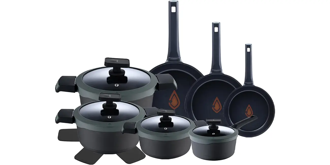 Chollazo Batería de cocina MasterPRO Gastro Reeco de 11 piezas por sólo 89,90€ con envío gratis ¡70% de descuento!