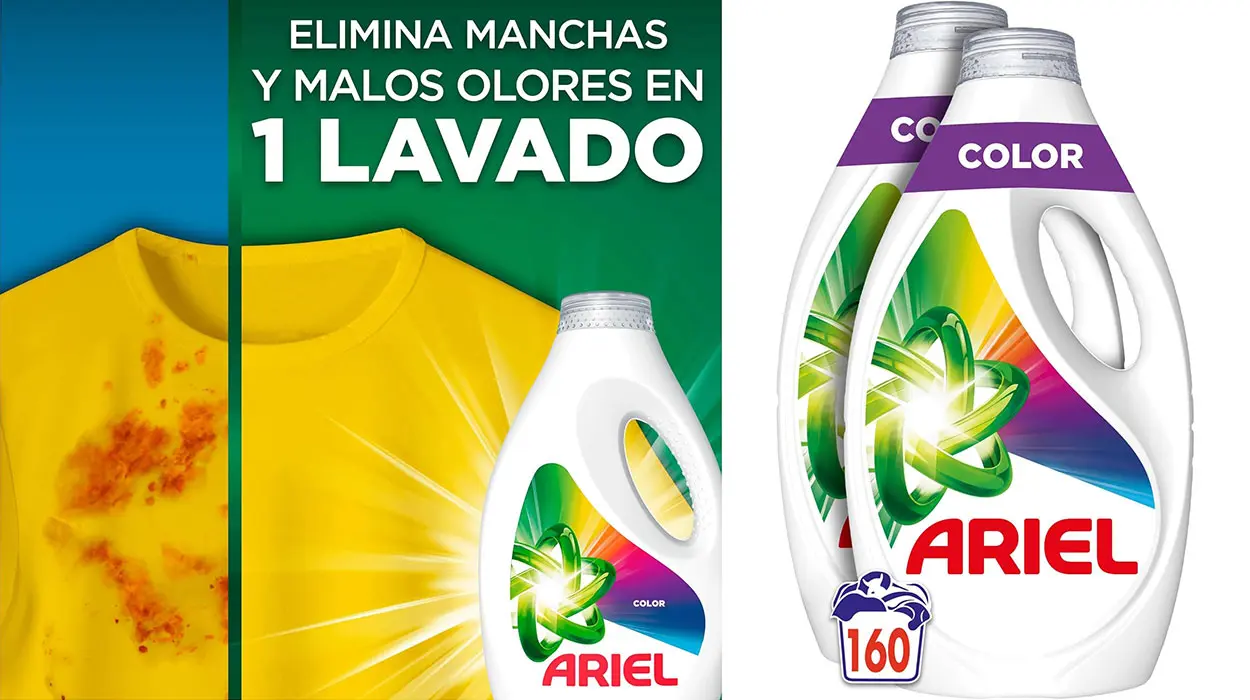 Chollo Pack de detergente líquido Ariel Color con 160 lavados por sólo 35,99€ con envío gratis (-17%)