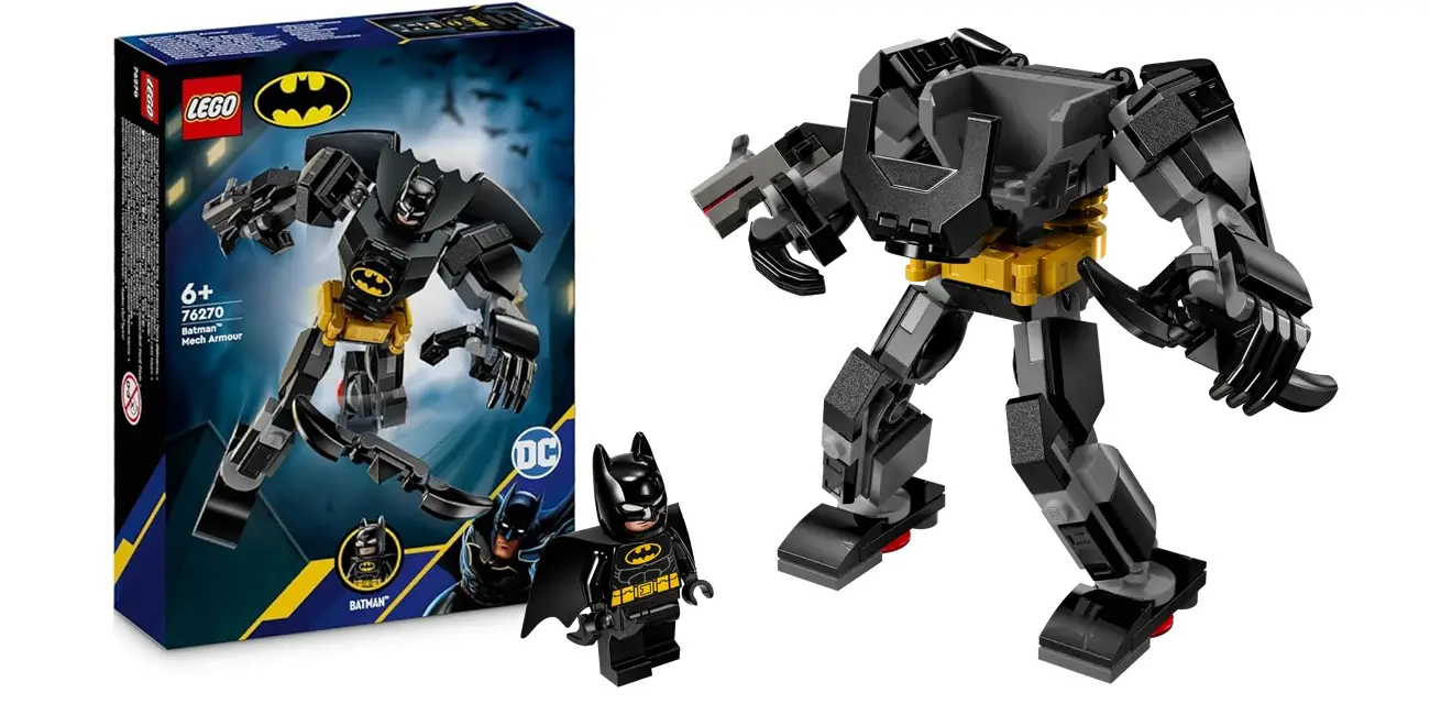 Chollo LEGO DC Armadura robótica de Batman por sólo 11,24€ (25% de descuento)