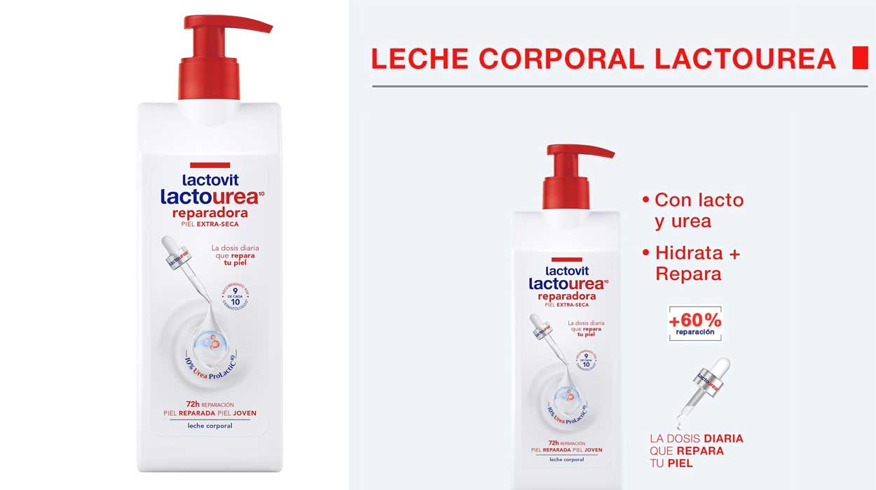 Chollo Pack x3 Leche corporal Lactovit Lactourea Reparadora de 400 ml por sólo 8,70€ con oferta 3×2 ¡2,90€ cada una!