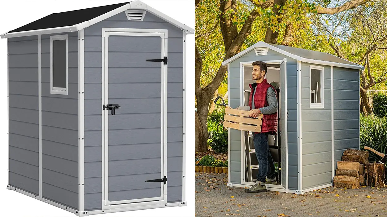 Chollo Caseta de jardín Keter Manor 6×4 por sólo 322,19€ con envío gratis (-19%)