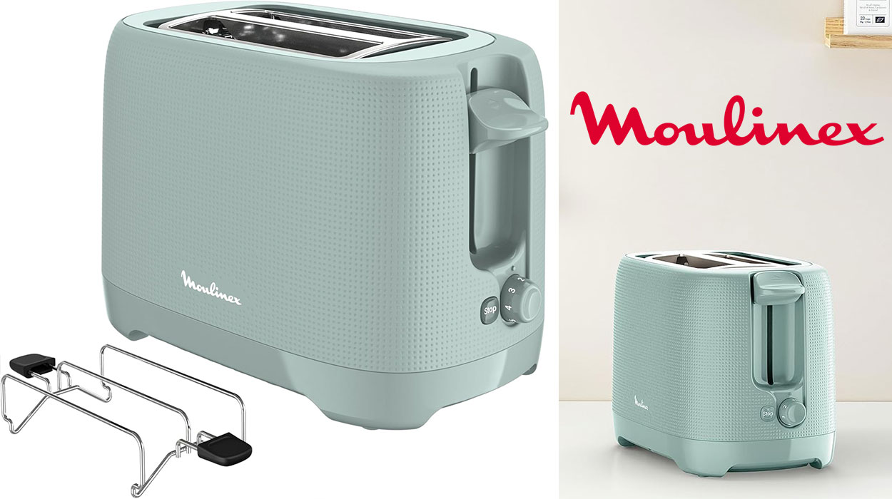Chollo Tostador Moulinex Morning Plus de 2 ranuras y 850 W por sólo 22€ (-50%)