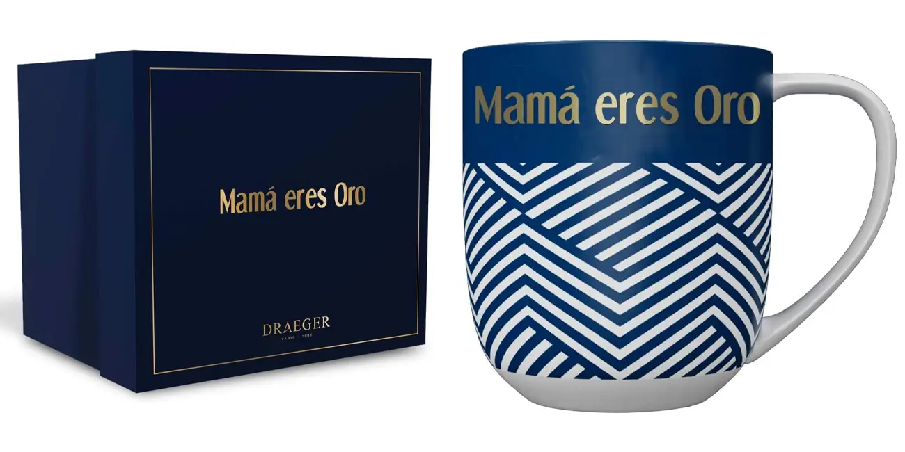 Diseño chulísimo y un precio mini: la taza “Mamá eres Oro” de Draeger Paris tiene un 42% de descuento en Amazon