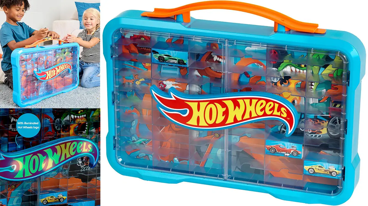 Chollo Maletín de coleccionista Hot Wheels con luz para 54 coches por sólo 31,46€ con envío gratis (-30%)