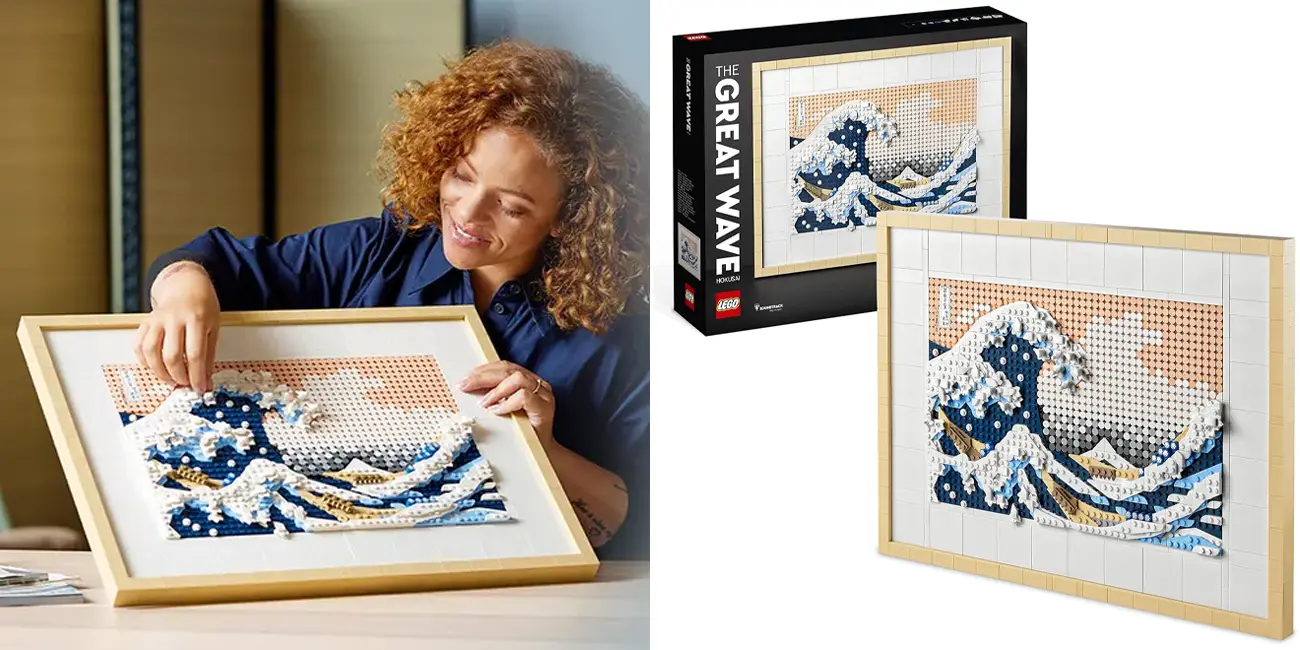 Chollo Cuadro LEGO ART Hokusai: La Gran Ola por sólo 74,99€ con envío gratis (-25%)