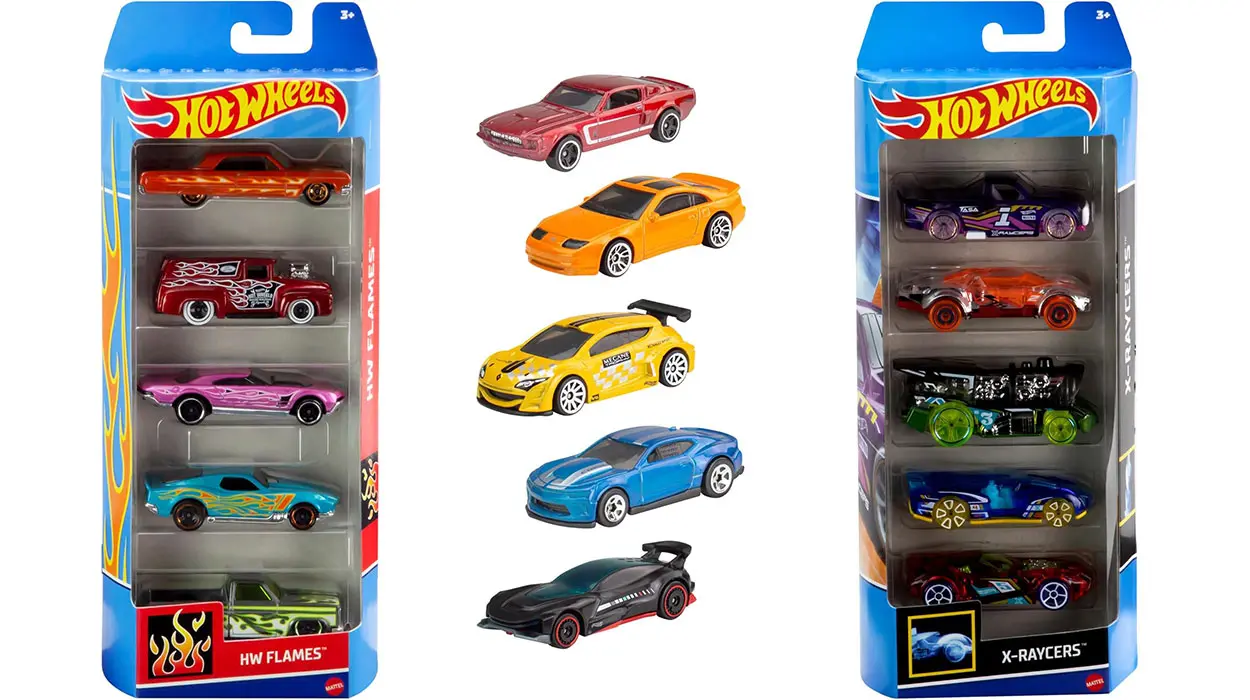 Chollo Pack de 5 coches Hot Wheels a escala 1:64 por sólo 7,69€ (-36%)