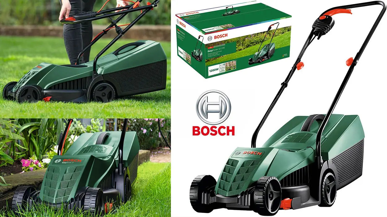 Chollo Cortacésped Bosch EasyRotak 32-235 con cable por sólo 75,59€ y envío gratis con cupón descuento (-44%)