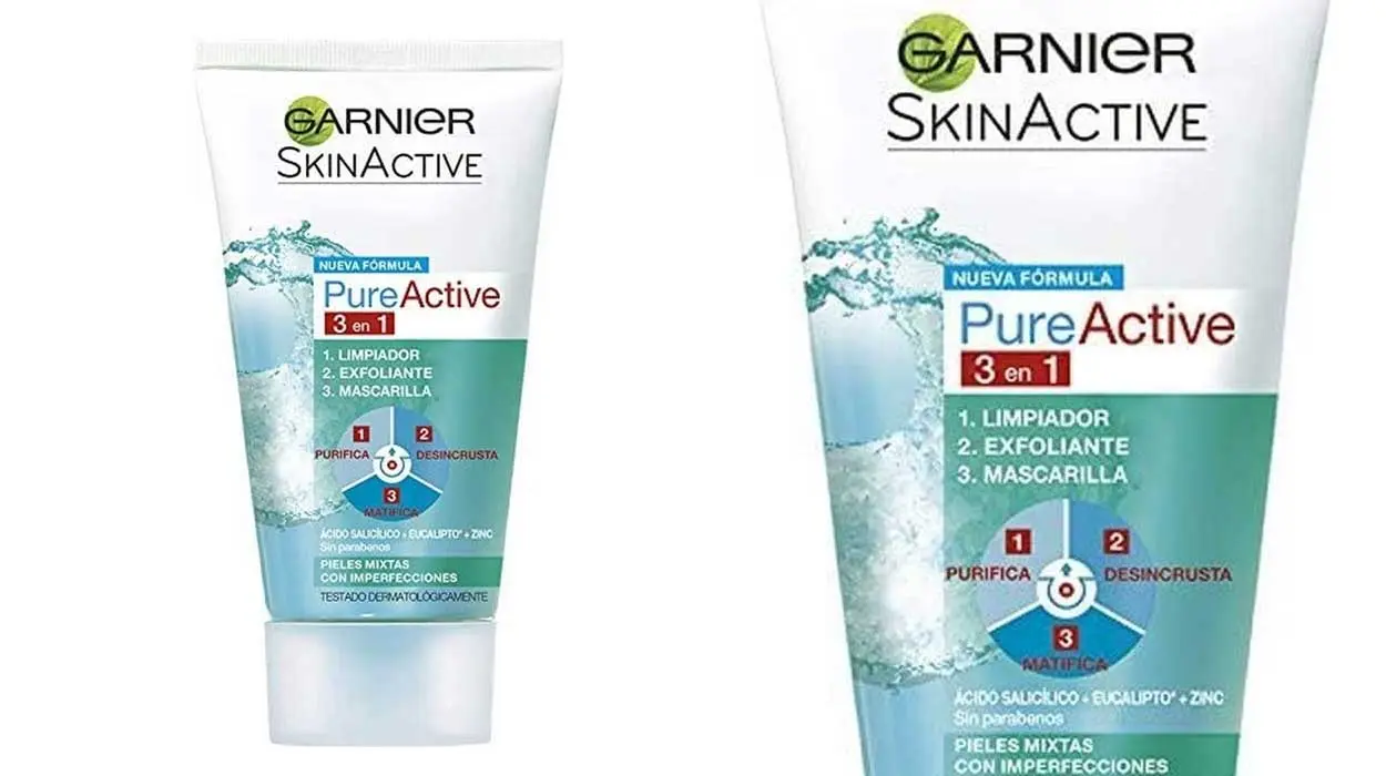 Chollo Pack x2 Limpiador, exfoliante y mascarilla Garnier Pure Active 3 en 1 por sólo 6,21€ con 2ª ud. al 50% ¡3,11€ cada uno!
