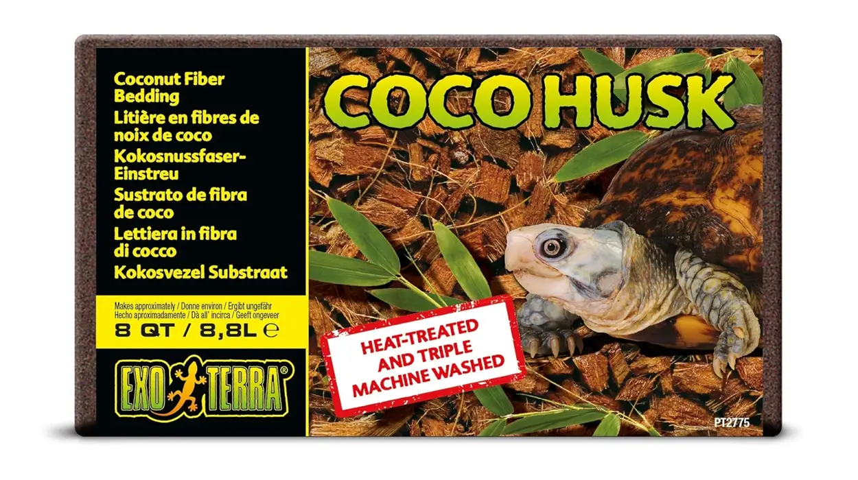 Chollo Sustrato natural para terrarios ExoTerra Coco Husk de 650 g (8,8 L) por sólo 4,25€ (-545)