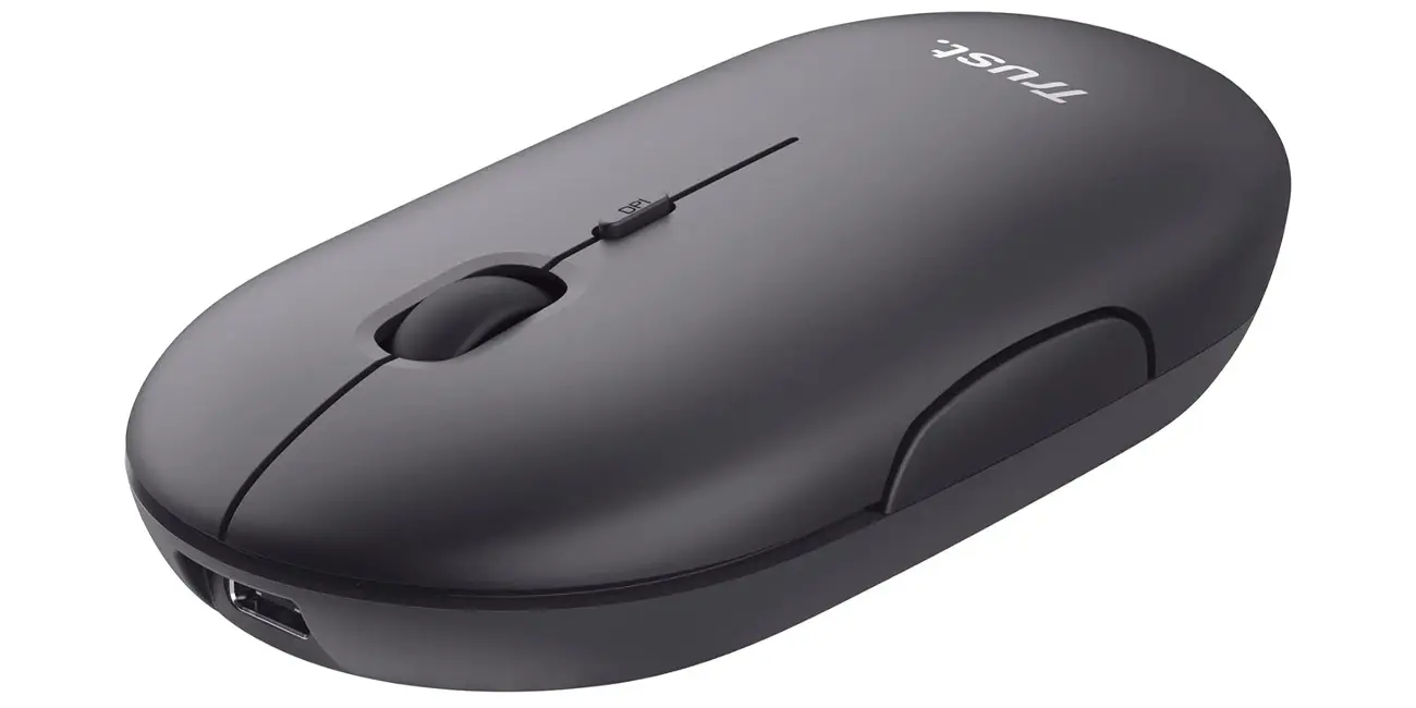 Chollo Ratón inalámbrico Trust Puck Bluetooth o 2.4 GHz por sólo 10,79€ (-51%)