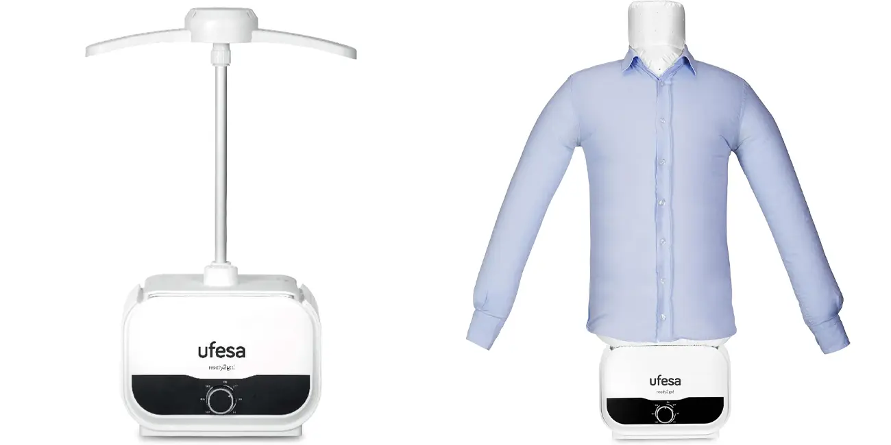Chollo Centro de secado y planchado automático Ufesa Maniquí 2 en 1 SV1200 por sólo 64,99€ con envío gratis (-35%)
